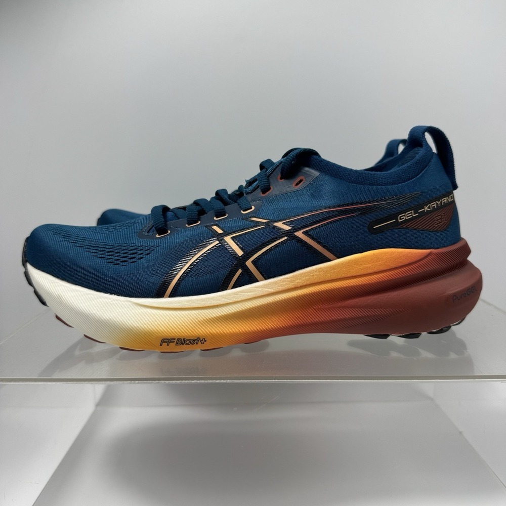 ASICS Gel Kayano 31 Blue Orange 1011B867 Running Shoes Sneakers Men's Size 8.5
